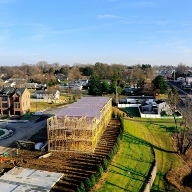 Construction Progress Drone Photography