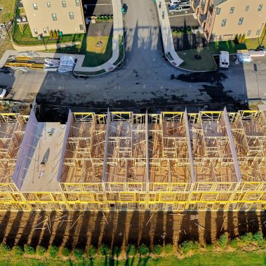 Construction Progress Drone Photography