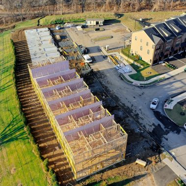 Construction Progress Drone Photography