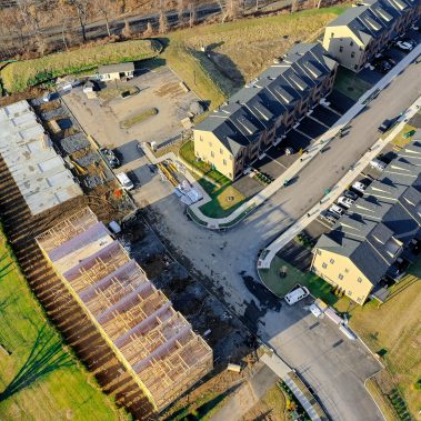 Construction Progress Drone Photography